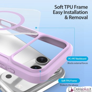 Dux Ducis Skin X Pro dirbtinos odos violetinis dėklas su magsafe (Apple Iphone 17 Pro Max/18 Pro Max) Dux Ducis Skin X Pro dirbtinos odos violetinis dėklas su magsafe (Apple Iphone 17 Pro Max/18 Pro Max)